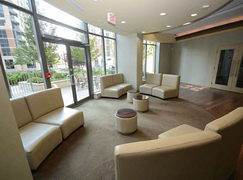 building interior with couches