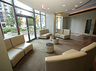 building interior with couches