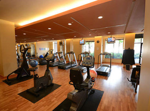 interior health club with machines