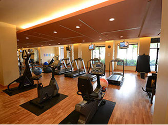 interior health club with machines
