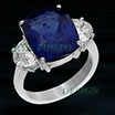 sapphire ring with diamonds