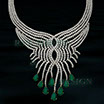 emerald and diamond necklace