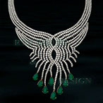 emerald and diamond necklace