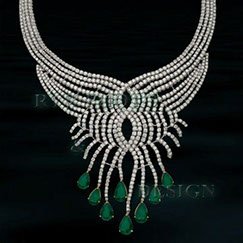 emerald and diamond necklace