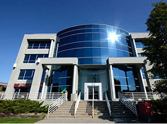 Markham building exterior in sun 