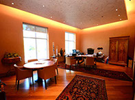 Office interior with windows