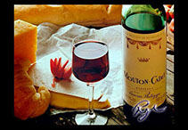 photo of wine and cheese