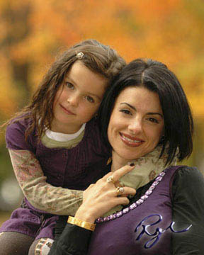 portrait of mother and daughter 
