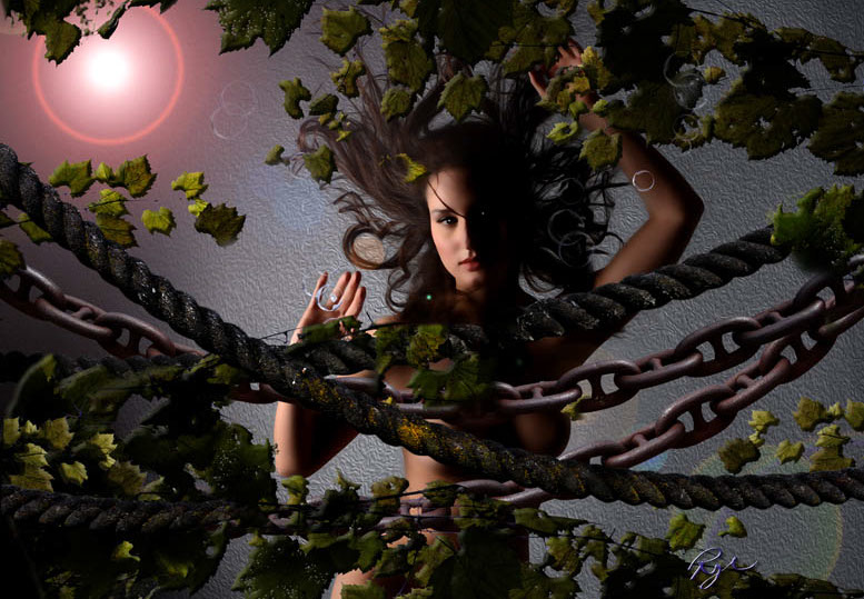 mermaid near shipwreck