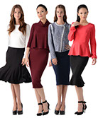 4 models in modest wear