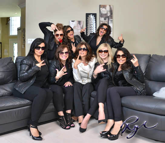 portrait of young woman with wild eyes and hair 