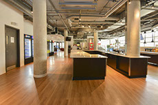 University cafe serving area