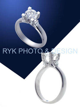 diamond  solitaire - 2 views