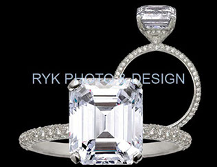 Princess cut diamond - 2 views