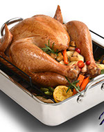 Photo of turkey in roaster